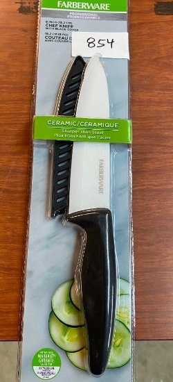 FARBERWARE PROFESSIONAL 6 INCH CHEF KNIFE WITH BLADE COVER