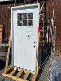 34 IN EXTERIOR DOOR --- BOTTOM OF FRAME NEEDS FIXING