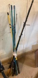 ASSORTED FISHING POLES