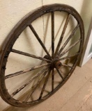GOOD WOODEN WAGON WHEEL