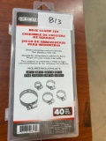 40 PCS OF ASSORTED SIZES HOSE CLAMP SET
