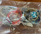 SMALL BAG OF JEWELRY