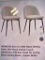2 MID-BACK DINING CHAIRS IN CREAM WHITE