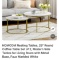 29 IN ROUND COFFEE TABLE, SET OF 2