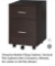 2-DRAWER FILE CABINET, BROWN