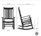 BLACK WOODEN PORCH ROCKING CHAIR