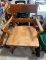 WOODEN ROLLING CHAIR
