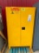 71 x 43 x 18.5 INCH STEEL SAFETY CABINET --- (DENTED ON THE TOP)