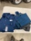 4 LARGE DICKIES WORK SHIRTS AND 4 DICKIES WORK PANTS 36X32