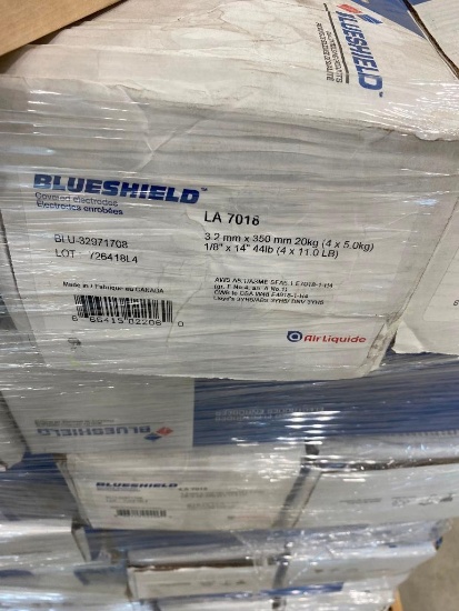 3 CASES OF 1/8 IN, LA 7018 WELDING RODS --- 4 BOXES PER CASE, TOTAL OF 132 LBS