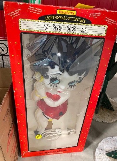 BETTY BOOP LIGHTED WALL SCULPTURE