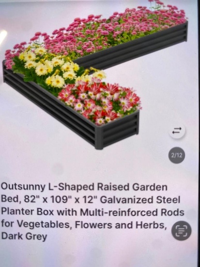 L-SHAPED RAISED GARDEN BED