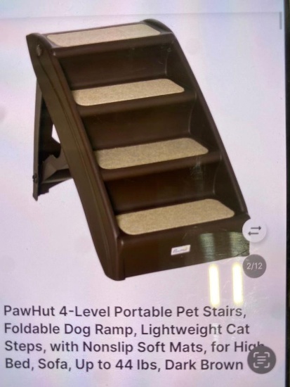 DARK BROWN PET STAIRS