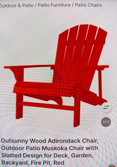 WOOD ADIRONDACK CHAIR