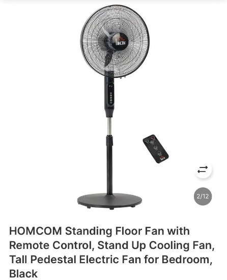 FLOOR STANDING FAN WITH REMOTE