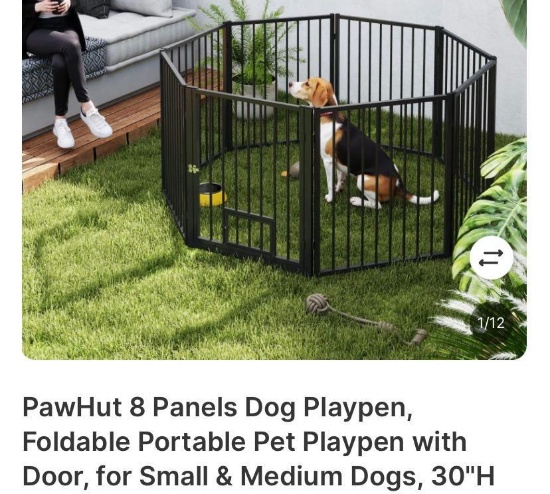 DOG PLAY PEN 30 IN H