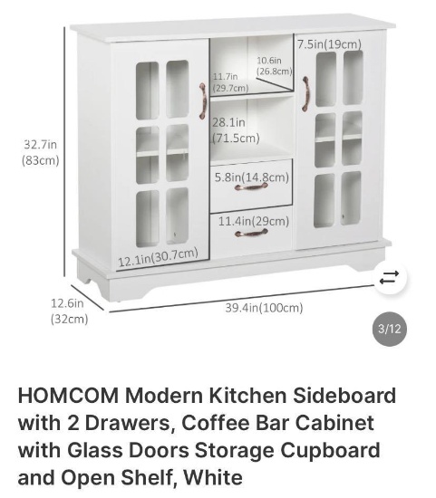 MODERN KITCHEN CABINET, 2 DRAWERS