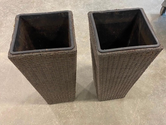 2 OUTDOOR PLANT STANDS (USED)