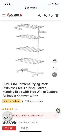 CLOTHES DRYING RACK