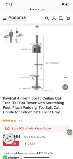 CAT SCRATCH TREE