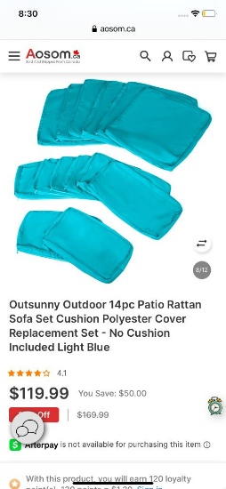 REPLACEMENT CUSHION COVERS