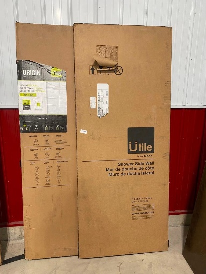 UTILE 48 x 80 INCH SHOWER BACK WALL PLUS 1 OF 32 INCH SIDE WALL