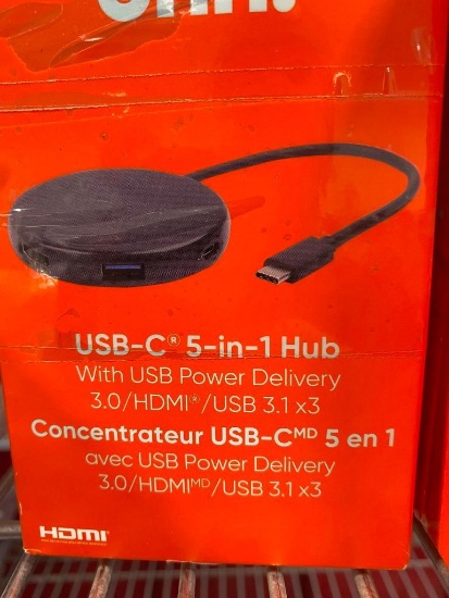 3 OF 5-IN-1 HUBS --- USB-C, HDMI, AND 3 OF USB-A