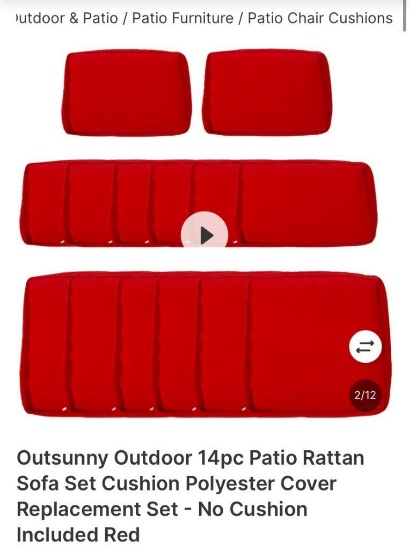 POLYESTER COVER REPLACEMENT SET