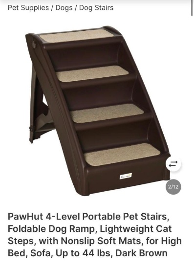 4-LEVEL PORTABLE PET STAIRS