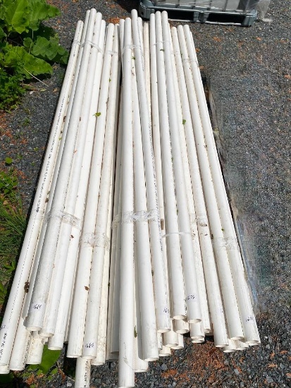 5 PCS OF 2 INCH PVC PIPE, 8 FT LONG