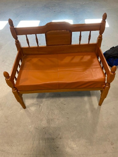 WOODEN LOVE SEAT