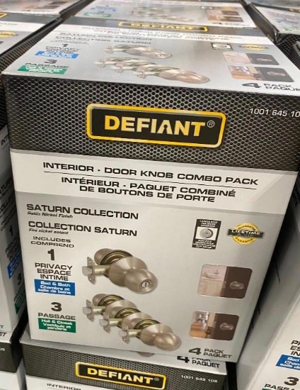 INTERIOR DOOR KNOB COMBO PACK