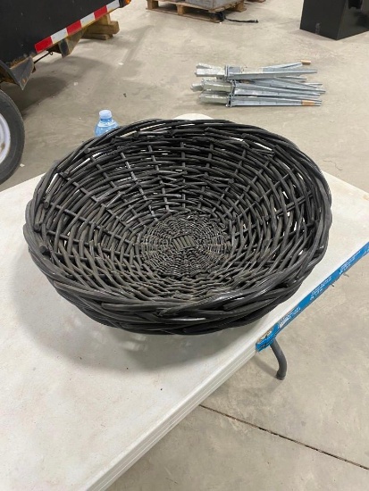 2 WICKER FRUIT BASKETS