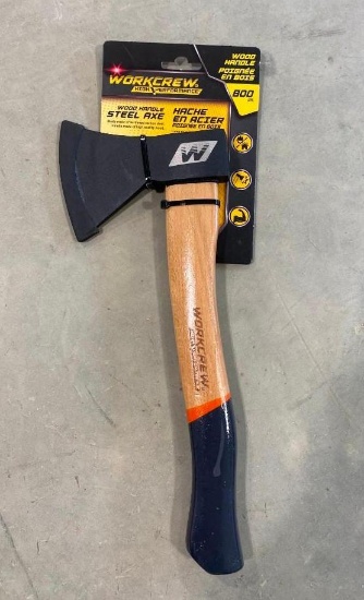 WORKCREW WOOD HANDLE STEEL AXE