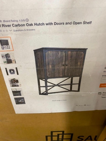 STEEL RIVER CARBON OAK HUTCH