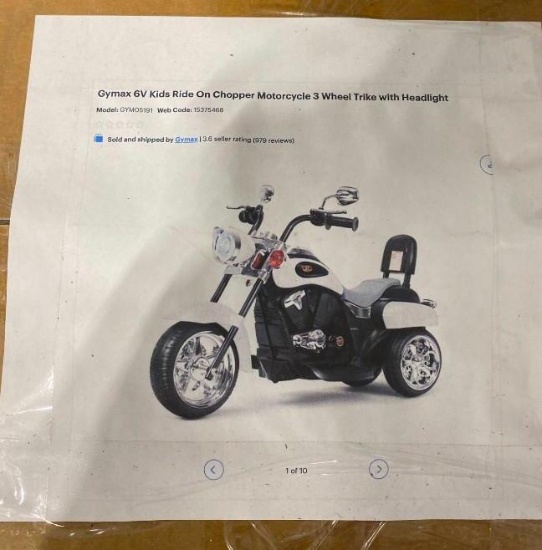 KIDS RIDE ON MOTORCYCLE