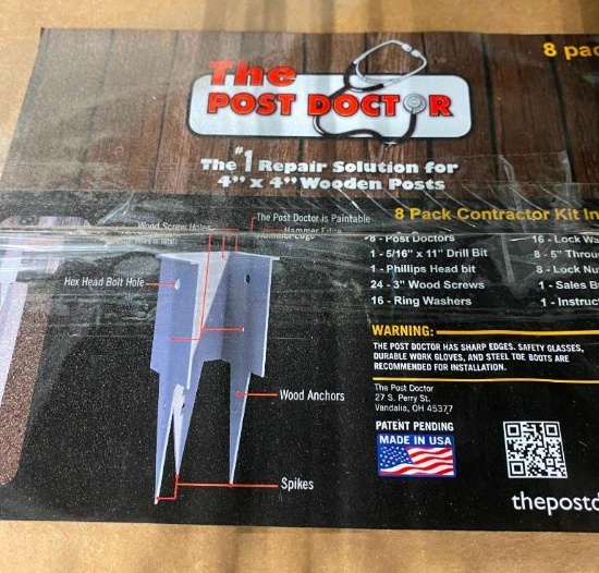 4 IN X 4 IN WOODEN POST REPAIR KIT