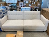 COUCH WITH DROP-DOWN BACK FOR OVERNIGHT STAYS