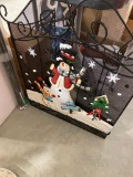 SNOWMAN GRATE (LOOKS LIKE IT WOULD BE FOR A FIREPLACE)