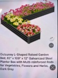 L-SHAPED RAISED GARDEN BED
