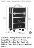 ROLLING MAKEUP TRAIN CASE