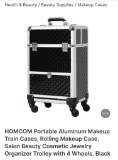 PORTABLE ALUMINIUM MAKEUP TRAIN CASE