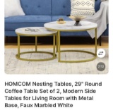 COFFEE TABLE, 29 IN, SET OF 2