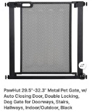 PET GATE WITH AUTO CLOSING DOOR