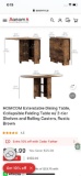EXTENDABLE DINING TABLE -RUSTIC BROWN