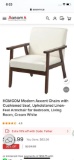 MODERN ACCENT CHAIR -CREAM