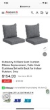 GREY 4PC REPLACEMENT CUSHIONS