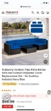 COVER REPLACEMENT SET FOR PATIO SOFA SET