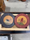 PAIR OF WALL HANGINGS