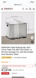 TRIPLE GARBAGE BIN